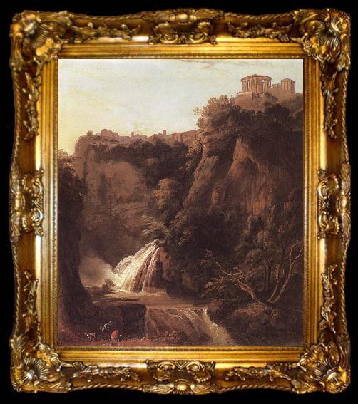 framed  Sylvester Shchedrin Waterfall at Tivoli, ta009-2